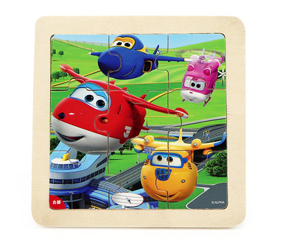 Παιδικό παζλ από χαρτόνι 9 κομματιών με κινούμενα σχέδια