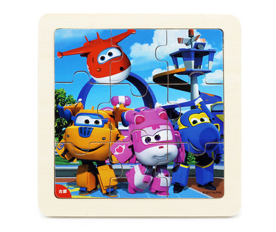 Παιδικό παζλ από χαρτόνι 9 κομματιών με κινούμενα σχέδια