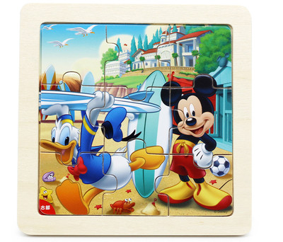 Παιδικό παζλ από χαρτόνι 9 κομματιών με κινούμενα σχέδια