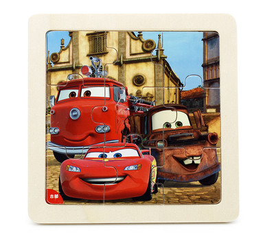 Παιδικό παζλ από χαρτόνι 9 κομματιών με κινούμενα σχέδια