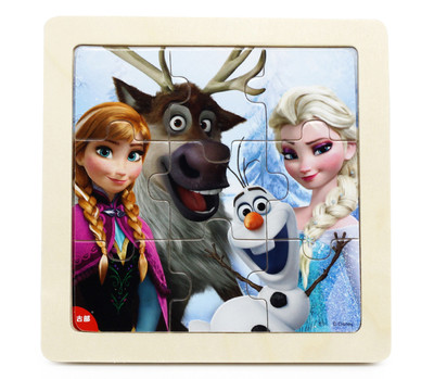 Παιδικό παζλ από χαρτόνι 9 κομματιών με κινούμενα σχέδια