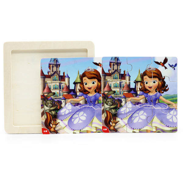 Παιδικό παζλ από χαρτόνι 9 κομματιών με κινούμενα σχέδια