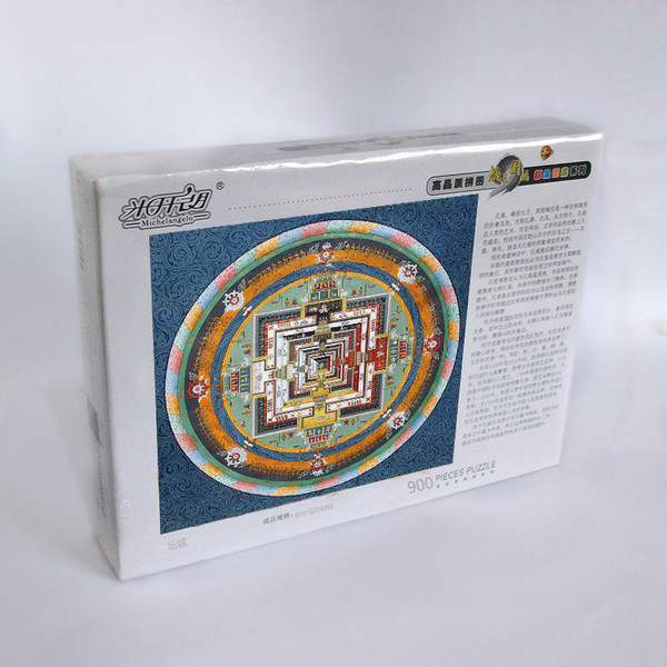 Пъзел от 900 части - Пейзаж, цветя и животни