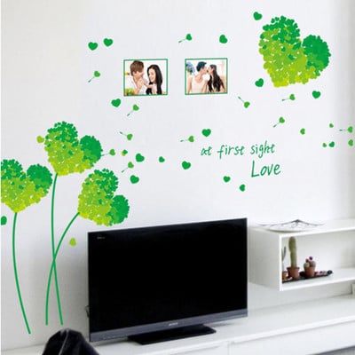 Αυτοκόλλητα καρδιές για διακόσμηση τοίχων, θυρών και άλλων επιφανειών σε τέσσερα χρώματα