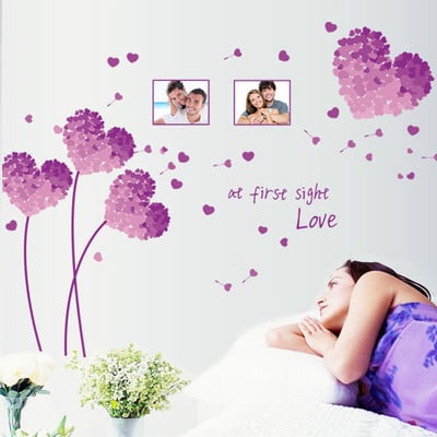 Αυτοκόλλητα καρδιές για διακόσμηση τοίχων, θυρών και άλλων επιφανειών σε τέσσερα χρώματα