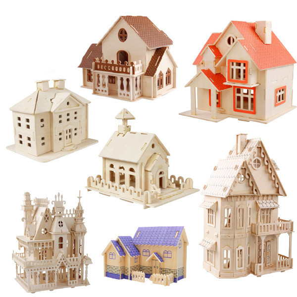 3D-s kis puzzle különböző modellekben