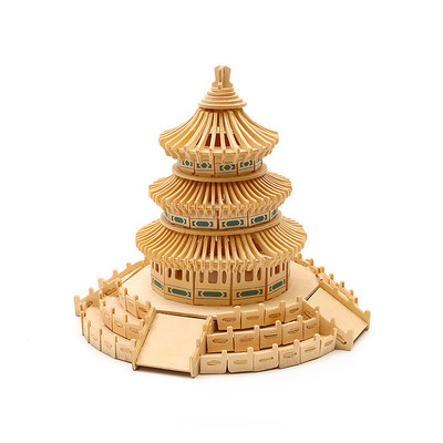 Триизмерен дървен пъзел от 265 части