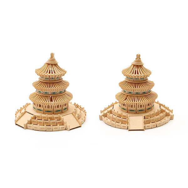 Триизмерен дървен пъзел от 265 части 