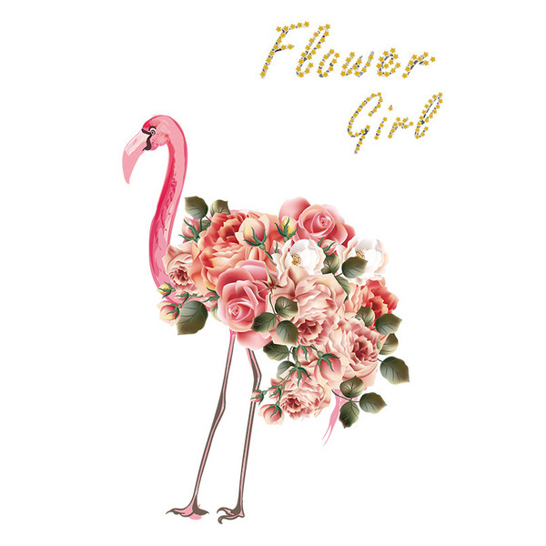 Αυτοκόλλητα τοίχου-φλαμίνγκο σε τρία μοντέλα