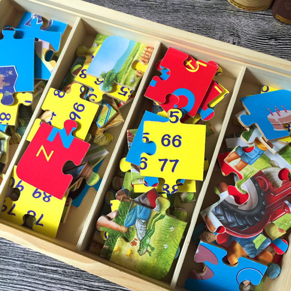 Пъзел от 24 части в пет модела