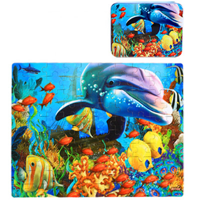 Пъзел в кутия от 100 парчета с различни картини