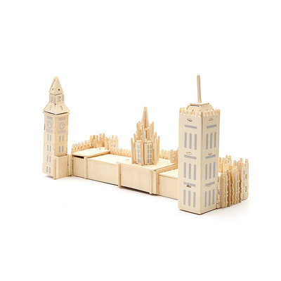 Дървен 3D пъзел от 125 части
