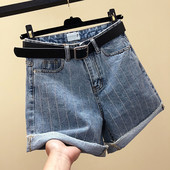 Къси дамски панталони с висока талия