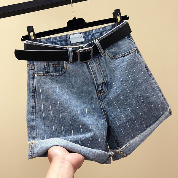 Къси дамски панталони с висока талия