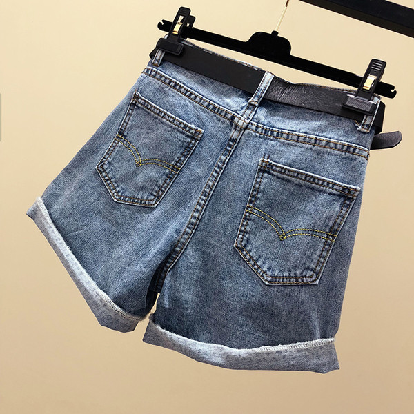 Къси дамски панталони с висока талия