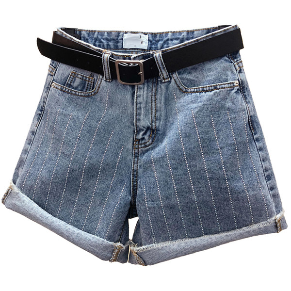 Къси дамски панталони с висока талия