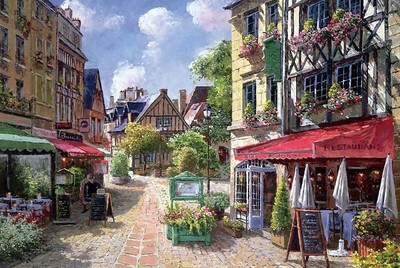 Акварелни картини пъзел от 300 парчета