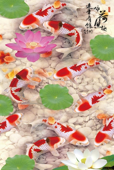 Акварелни картини пъзел от 300 парчета