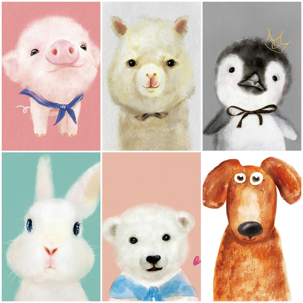 Акварелни картини пъзел от 300 парчета