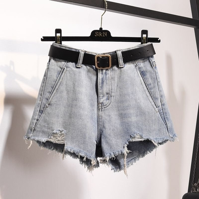 Pantaloni dama rupti cu talie inalta in doua culori