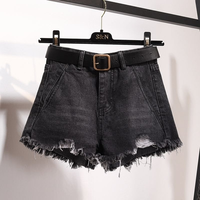 Pantaloni dama rupti cu talie inalta in doua culori