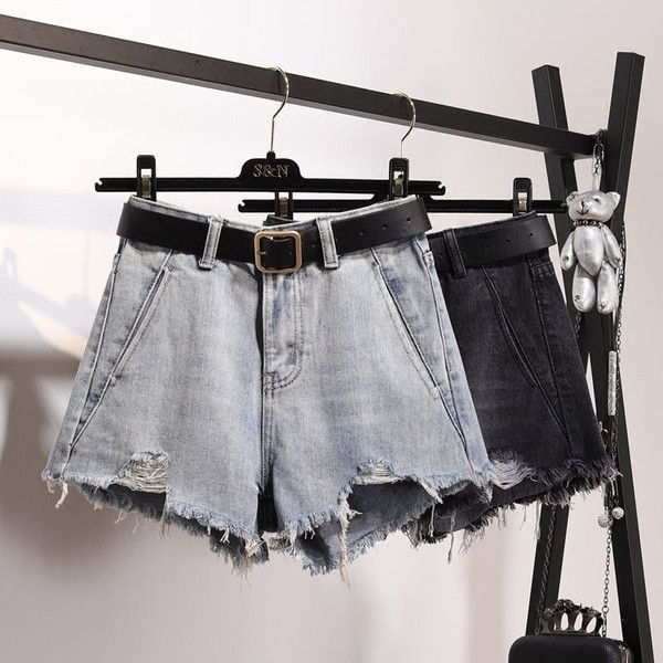 Pantaloni dama rupti cu talie inalta in doua culori