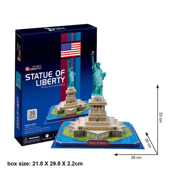 Άγαλμα της ελευθερίας - 3D παζλ με 39 μέρη