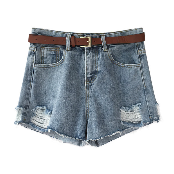 Γυναικεία σχισμένα παντελόνια σε δύο χρώματα