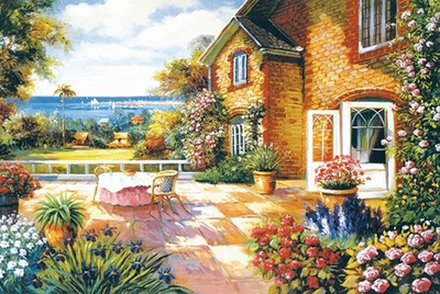 Пъзел 300 парчета - Средиземноморски пейзаж