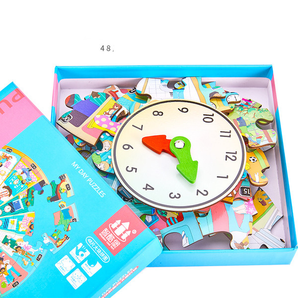 Ρολόι παζλ σε δύο μοντέλα  48 τεμάχια