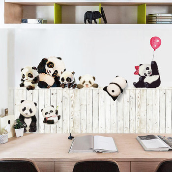 Παιδικά αυτοκόλλητα τοίχου pandas