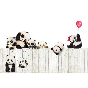 Детски стикери за стена панди 