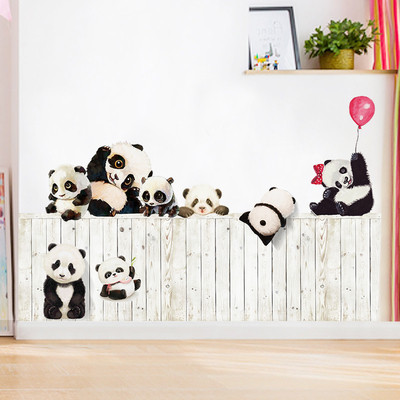 Children`s wall stickers pandas