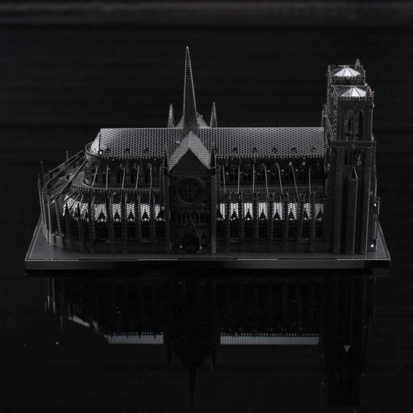 3D пъзел от метал - Нотр Дам в Париж