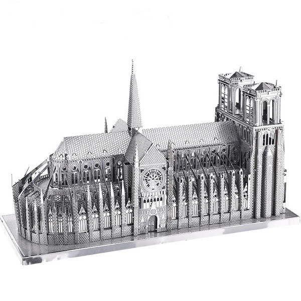 3D пъзел от метал - Нотр Дам в Париж