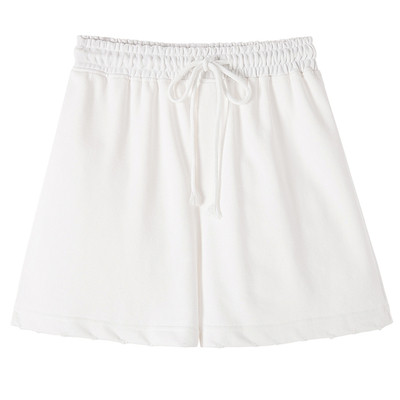 Pantaloni scurți de damă în alb-negru