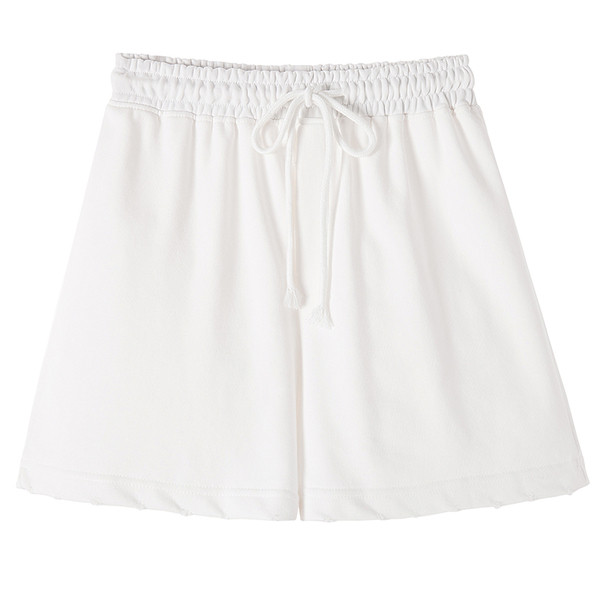 Pantaloni scurți de damă în alb-negru