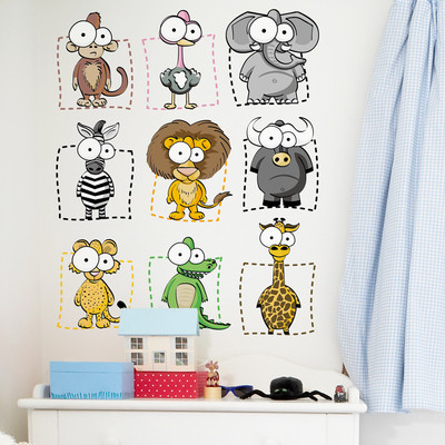 Animale decor de perete pentru copii