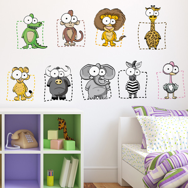 Animale decor de perete pentru copii