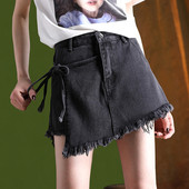 Γυναικεία μοντέρνα φούστα παντελόνι και με δύο χρωματιστές ζεύξεις