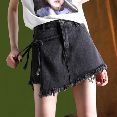 Γυναικεία μοντέρνα φούστα παντελόνι και με δύο χρωματιστές ζεύξεις