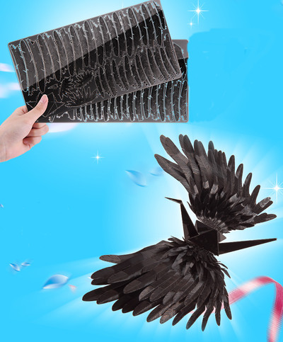 3D пъзел в два цвята - птица