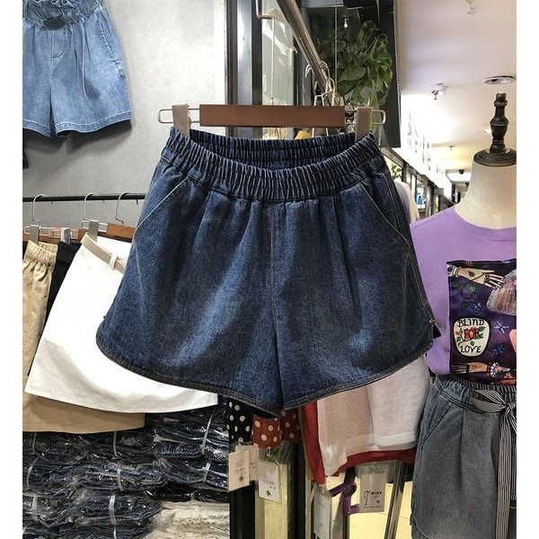 Еластични къси дамски дънки в два цвята