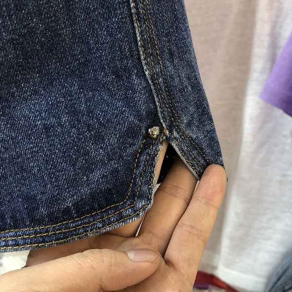 Еластични къси дамски дънки в два цвята