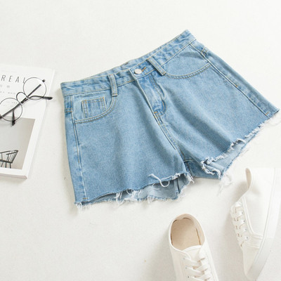 Къси дамски дънки в четири цвята - два модела накъсан и изчистен