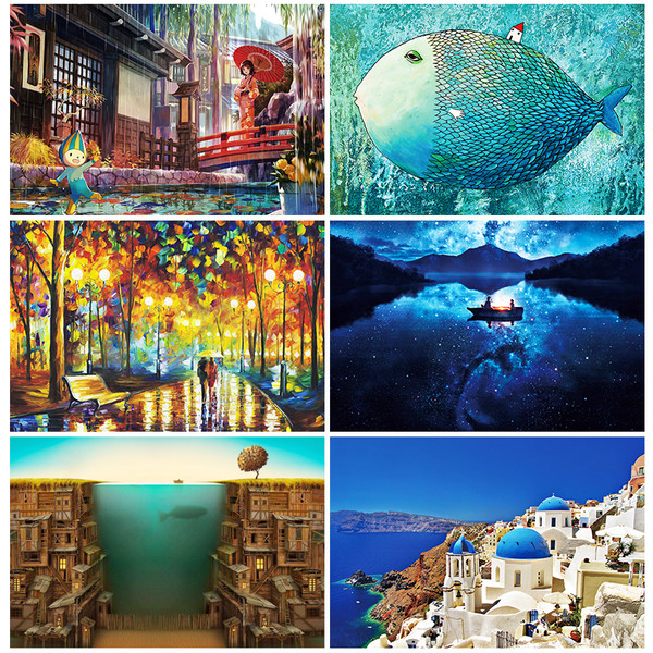 Пъзел от 1000 части различни пейзажи