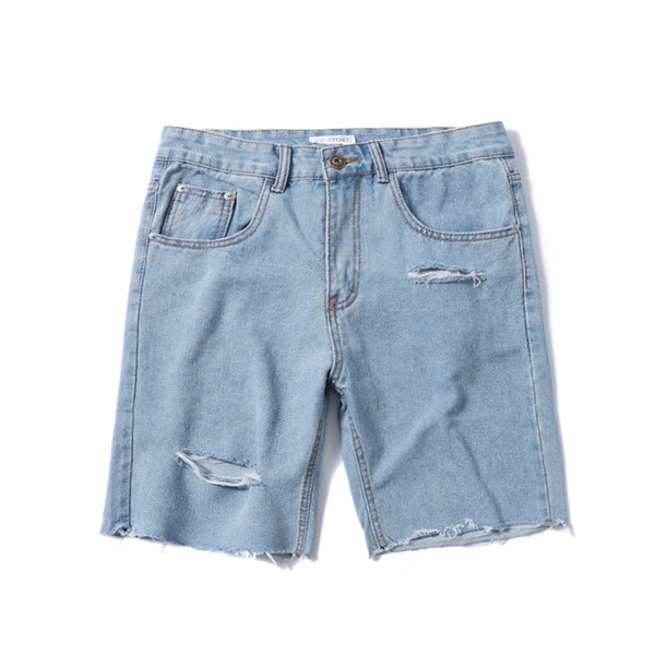 Мъжки ефектни накъсани дънки 