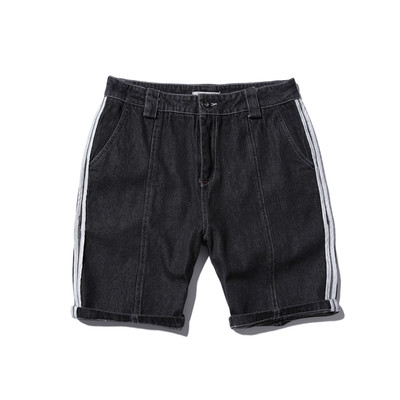 Άνετα τζιν ανδρικά με μαύρη δαντέλα