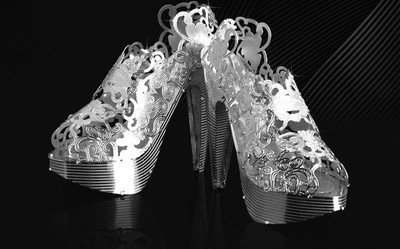 Малък 3D пъзел - дамски обувки