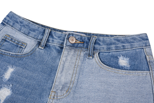 Ефектни преливащи дамски къси дънки